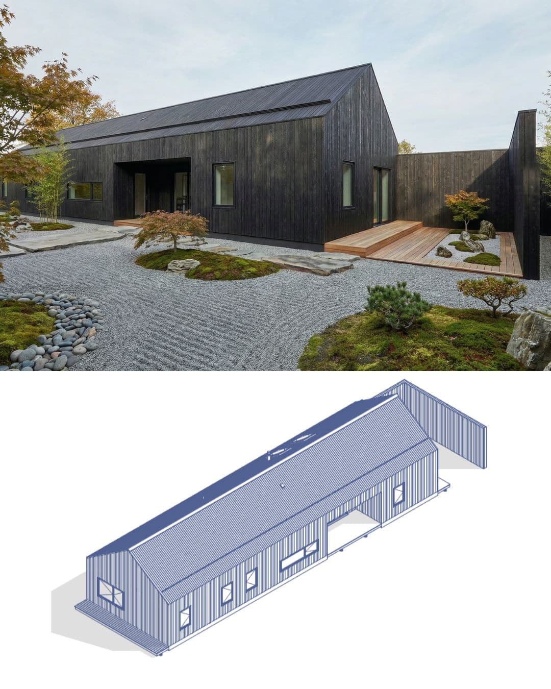 Preview of Modern Japanese Inspired Zen House